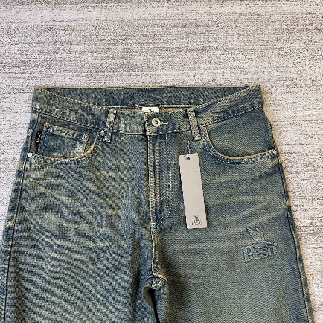 Peso Stone Wash Baggy Jeans - Image 5