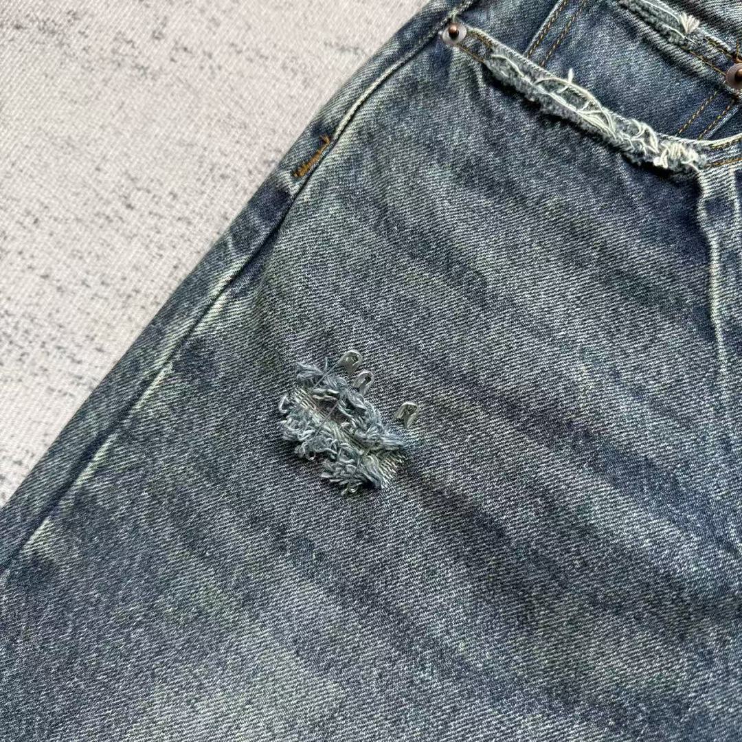 Firemade Fyredwrld Vintage Distressed Jeans | (Washed Blue) - Image 7