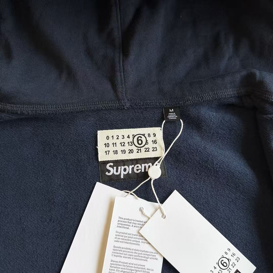 Supreme MM6 ZIP UP HOODIE BEST Baby Blue ! - Image 16