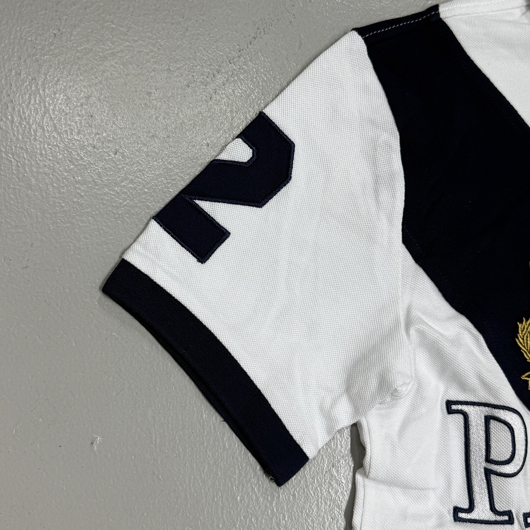 Ralph Lauren Pa Geezer Polo "White Navy" Short Sleeves - Image 6