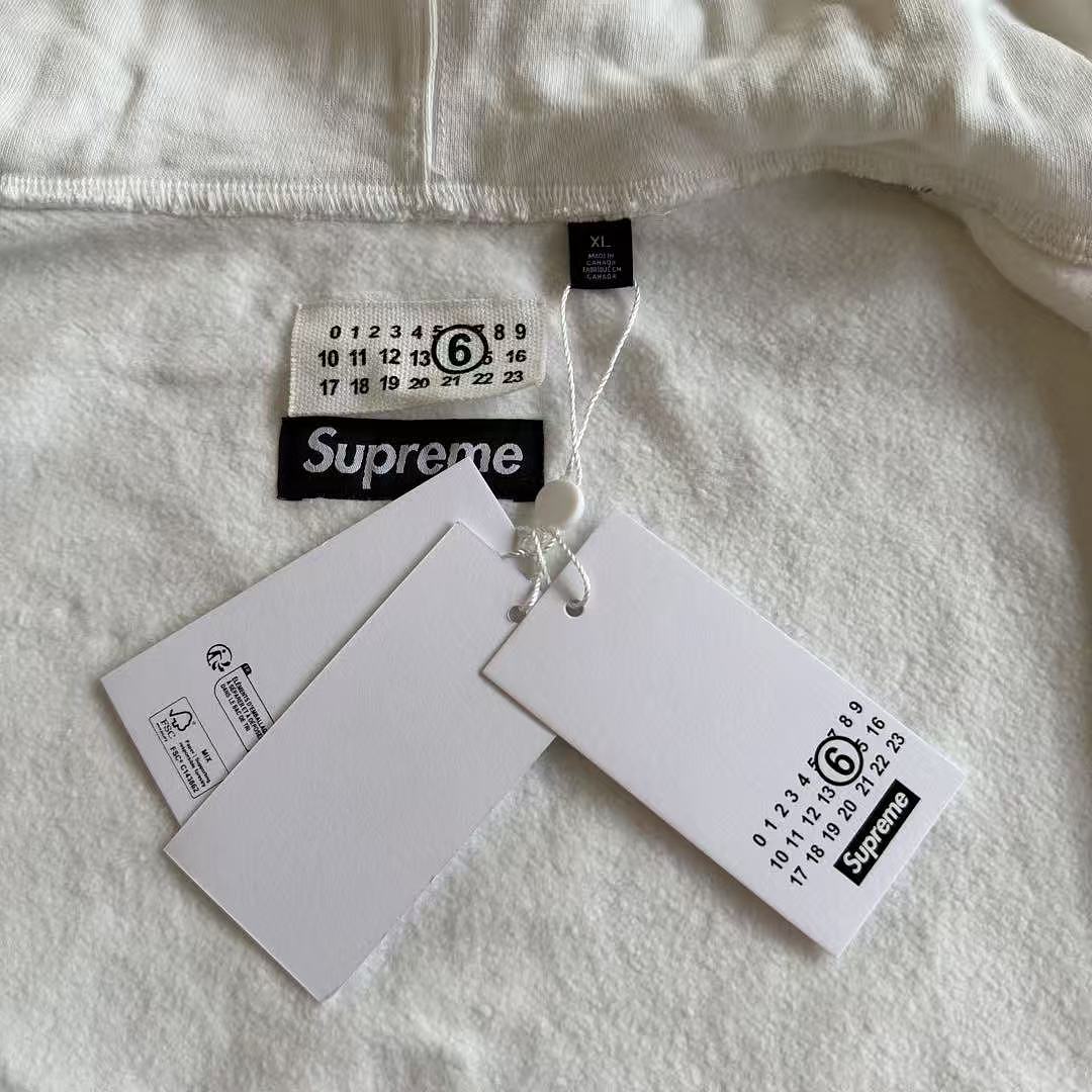 Supreme MM6 ZIP UP HOODIE BEST White ! - Image 15