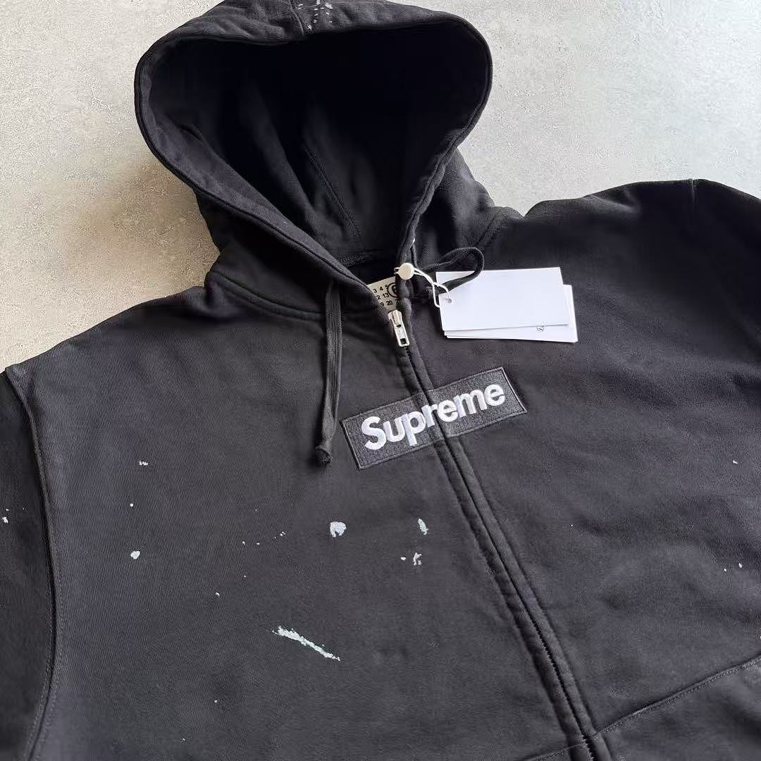 Supreme MM6 ZIP UP HOODIE BEST Black ! - Image 11