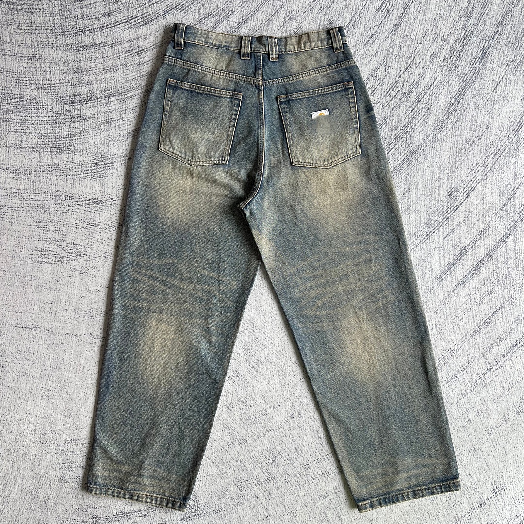 Carhartt Distressed Vintage Washed Blue Jeans - Image 5