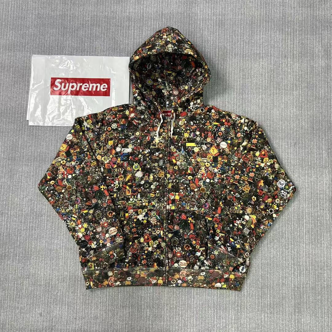 Supreme /Mike Kelley Zip Up Hooded Sweatshirt