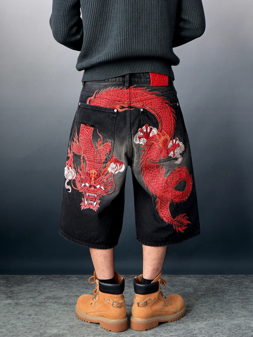 VRK “Crimson Rift” Dragon Baggy Jorts