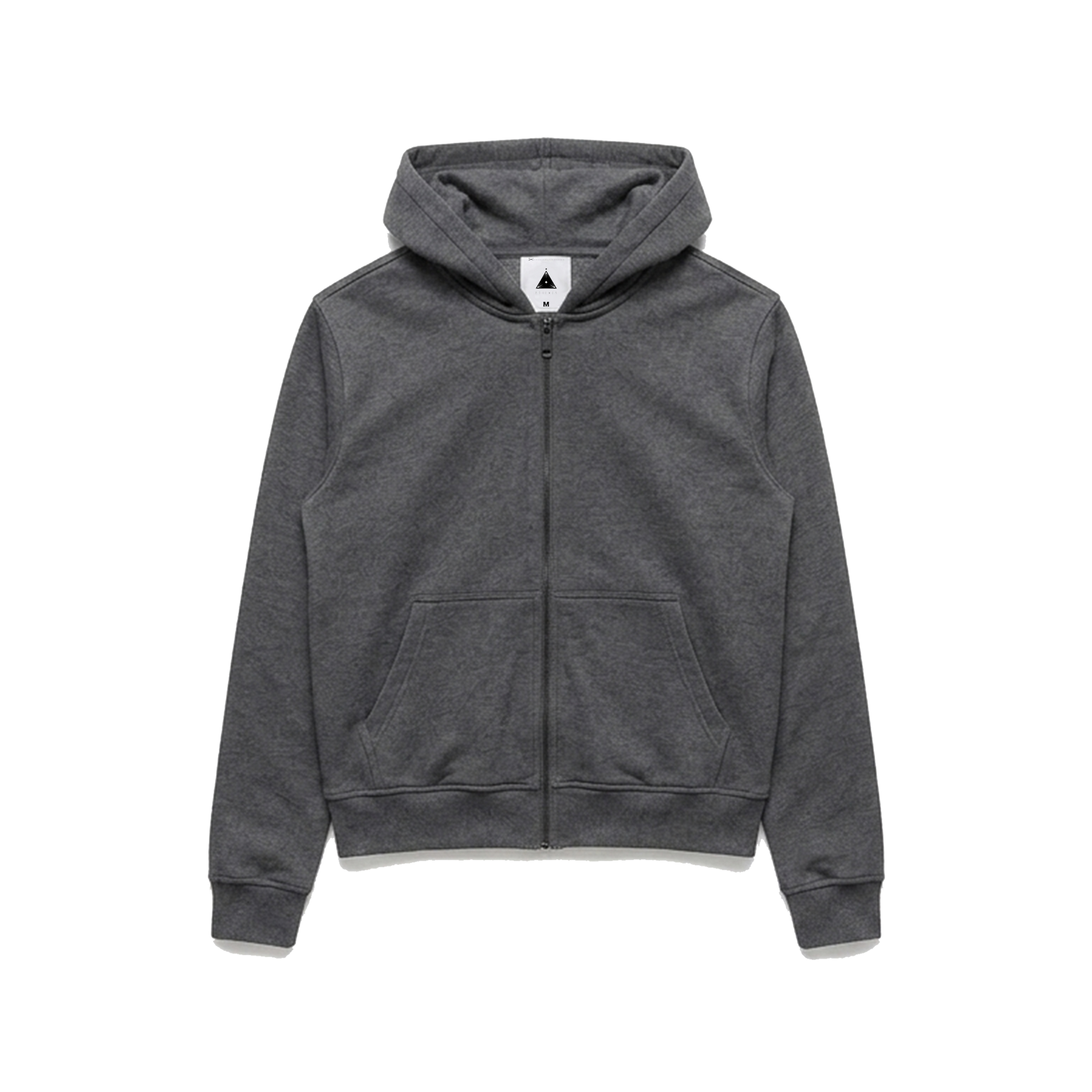 Unbranded GSM Grey Zip-Up Hoodie (Slim Fit, Standard Shoulder Design.) - Image 4