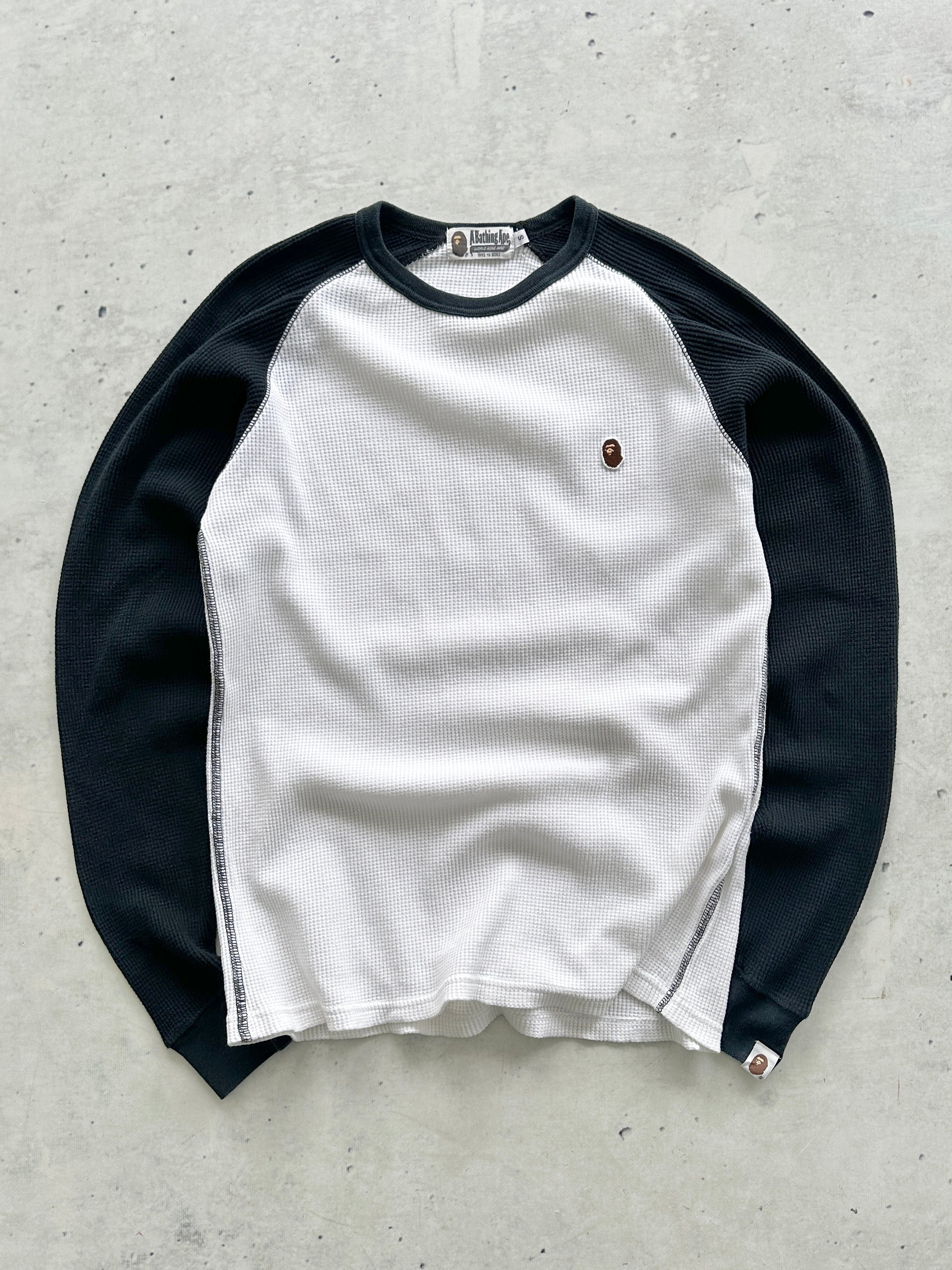 Bape Heavyweight Waffle Long Sleeve T Shirt - Image 2