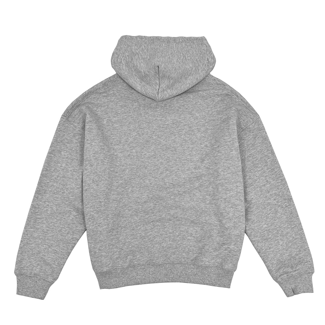 Unbranded GSM Grey Boxy Cropped Hoodie - Image 3