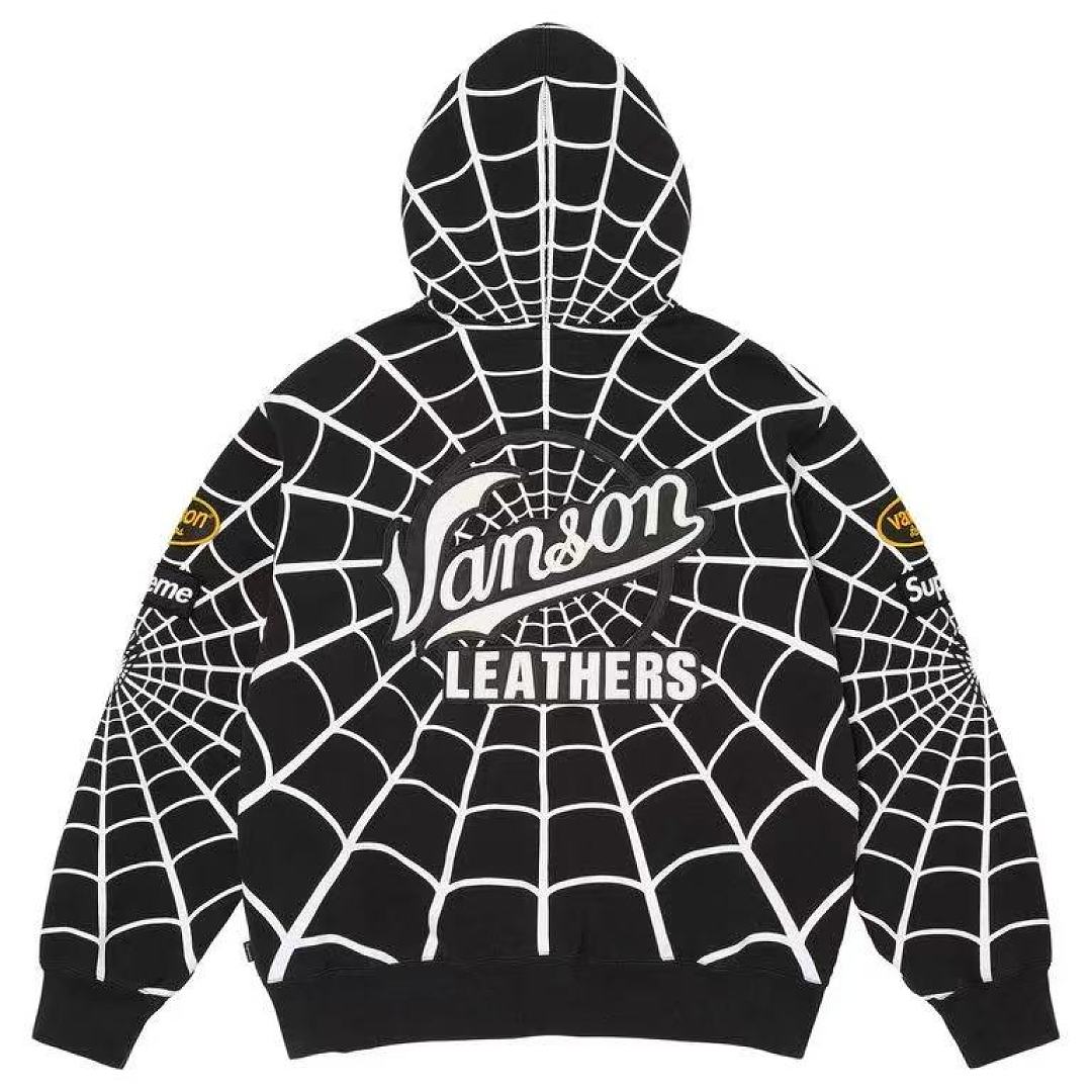 Sp5der Zip Hoodie (Black) - Image 4