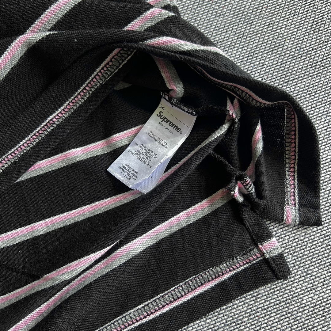Supreme WEEK3 Washed Stripe Polo - Image 37
