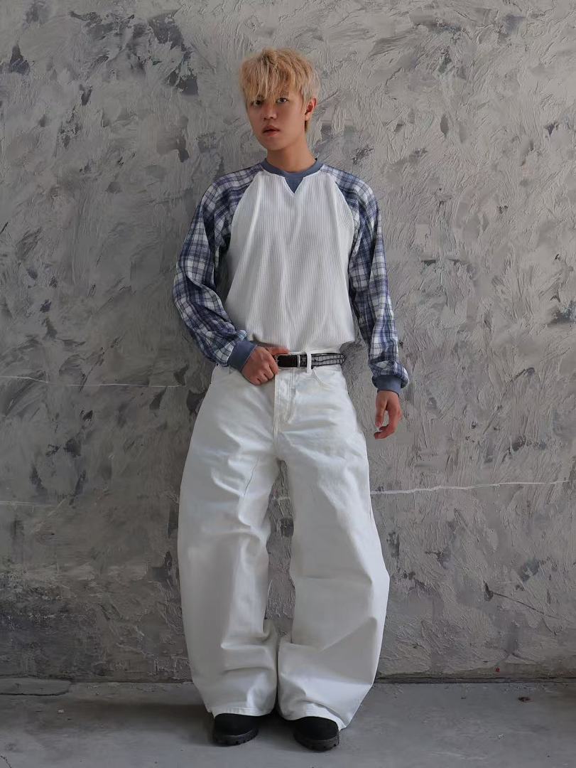 VRK WAFFLE LONG-SLEEVE (Light Blue) - Image 5