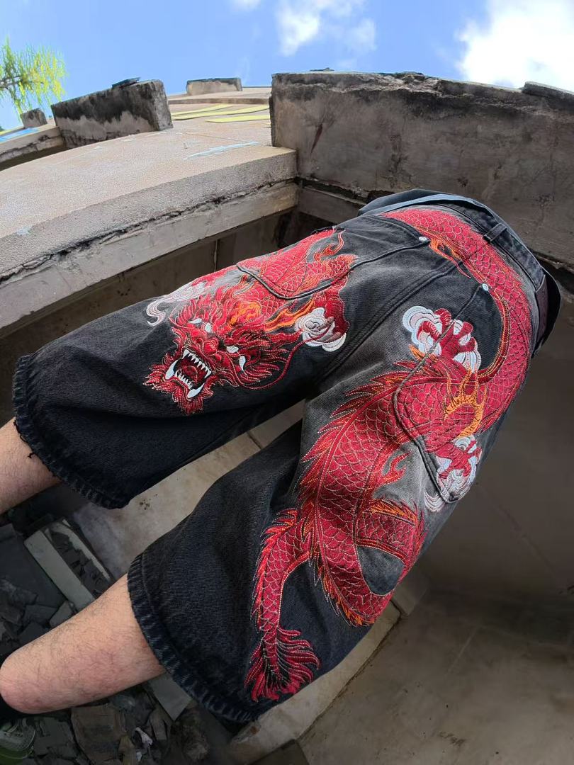 VRK “Crimson Rift” Dragon Baggy Jorts - Image 5
