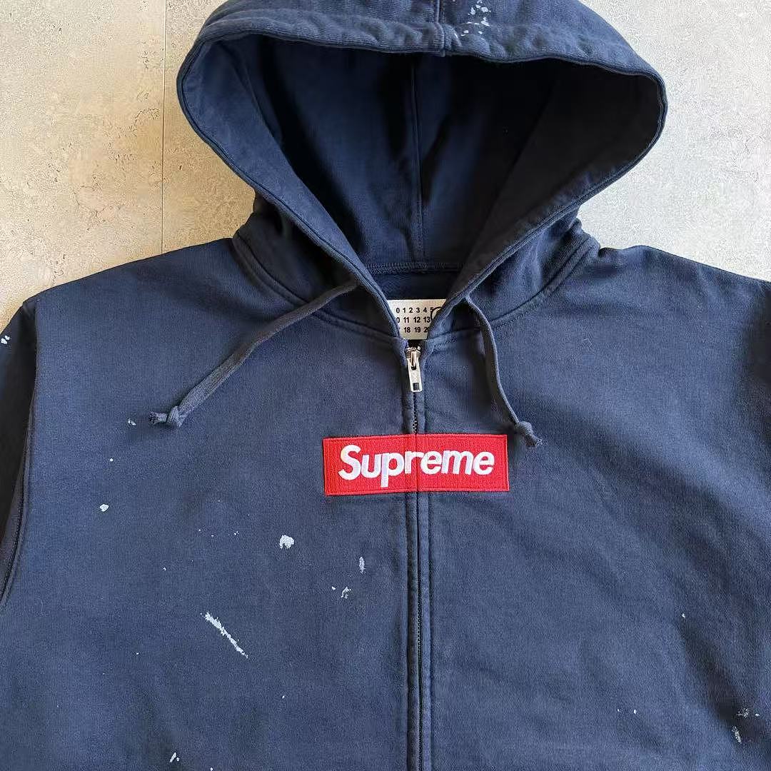 Supreme MM6 ZIP UP HOODIE BEST Baby Blue ! - Image 13