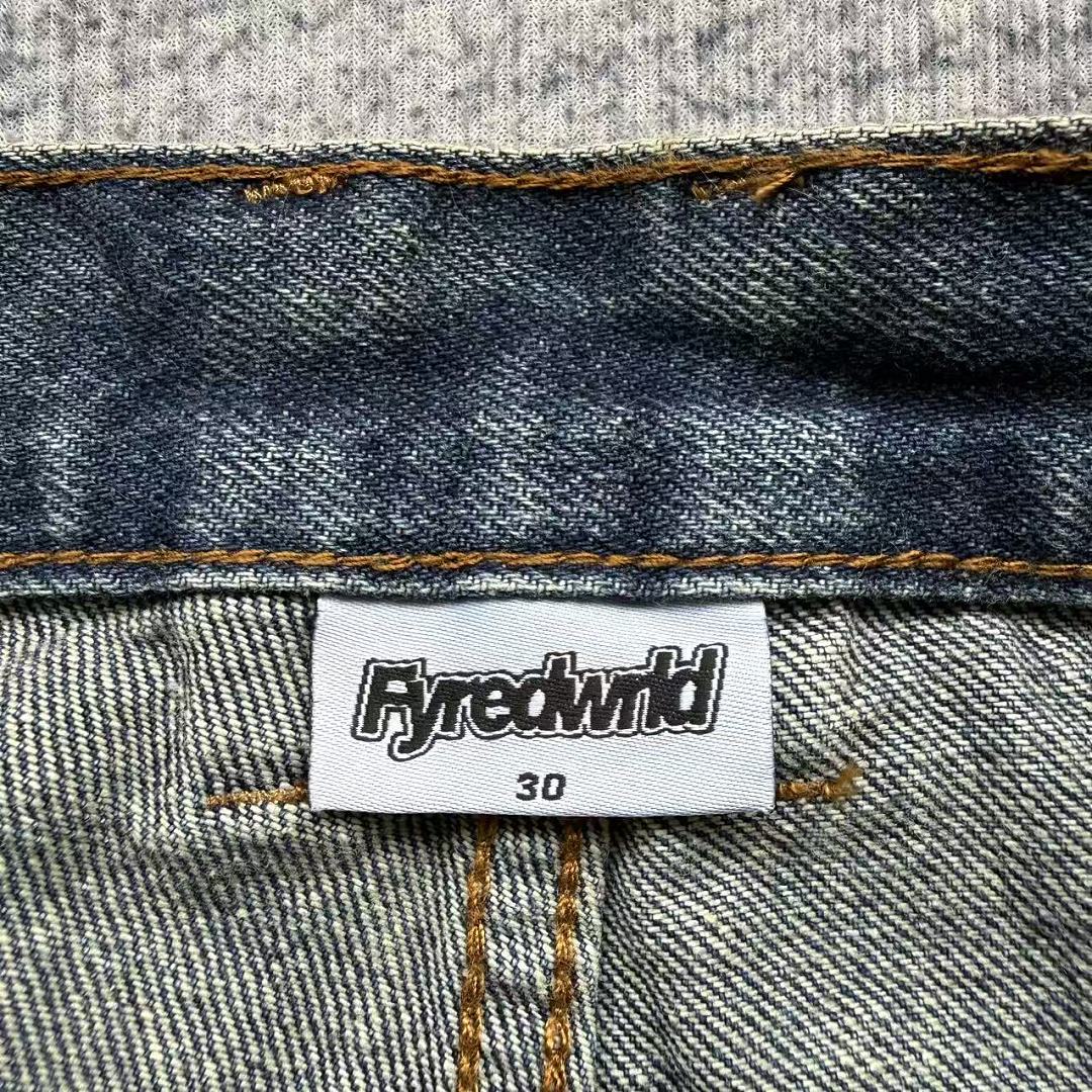 Firemade Fyredwrld Vintage Distressed Jeans | (Washed Blue) - Image 9