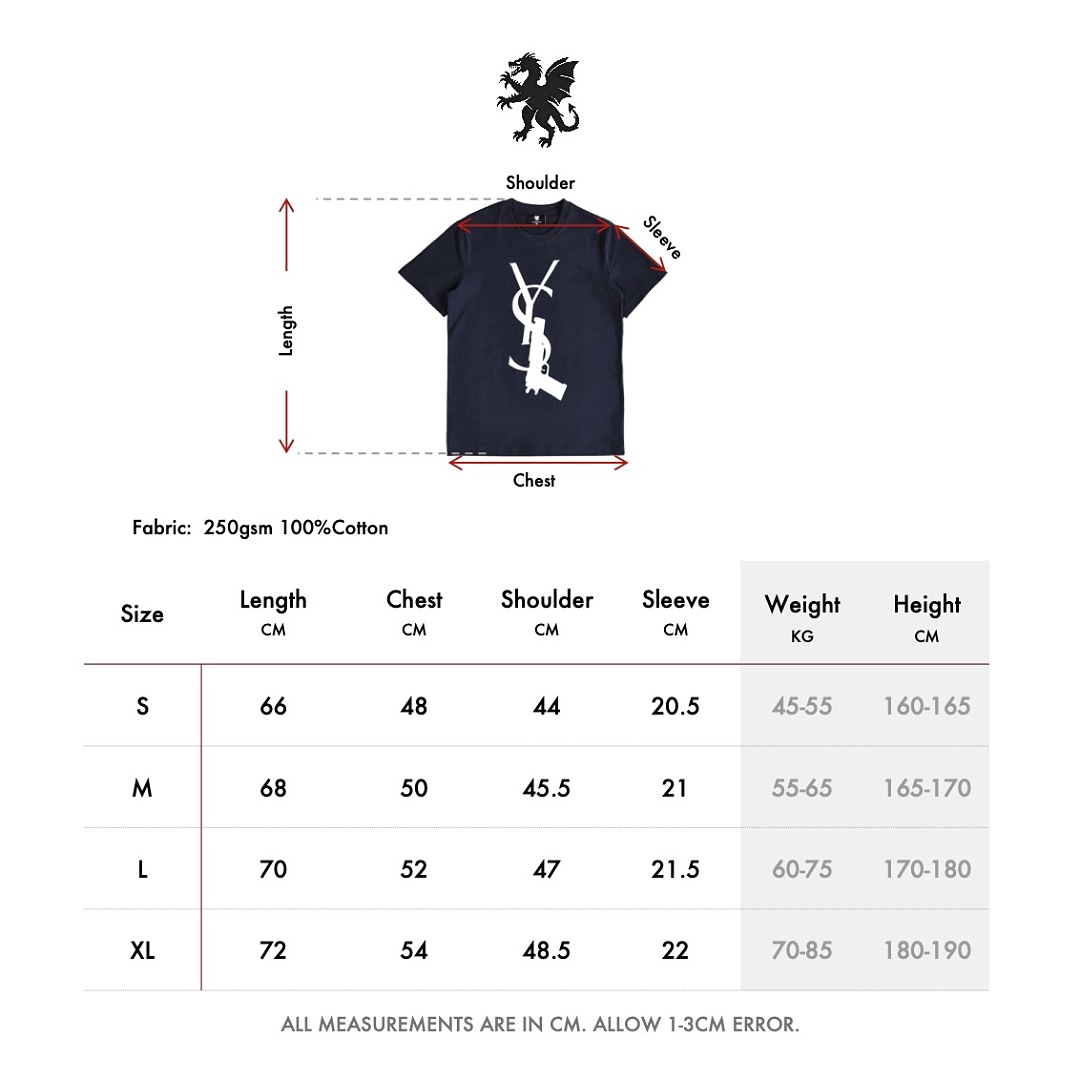 Trigger Slim Fit Trigger Monogram Tee (Navy) - Image 2