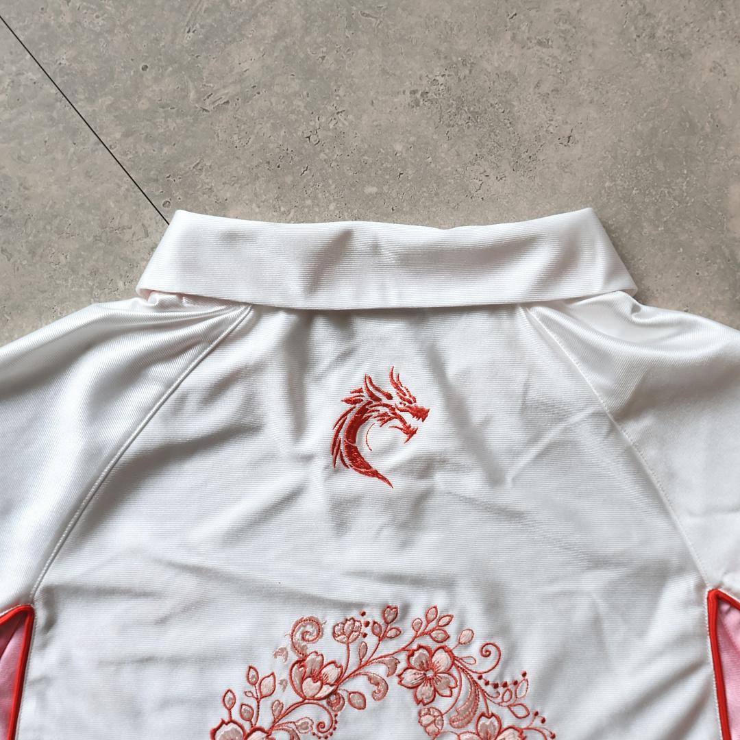 Unbranded "Hanami" Heavy Embroidery Satin Jersey - Image 12