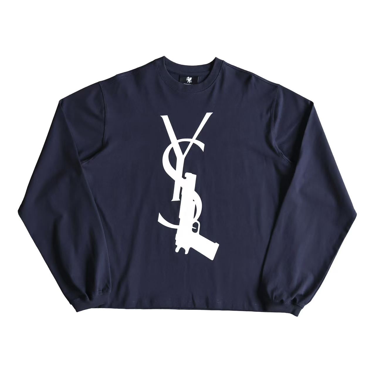 Trigger Monogram Long Sleeve (Navy) - Image 8