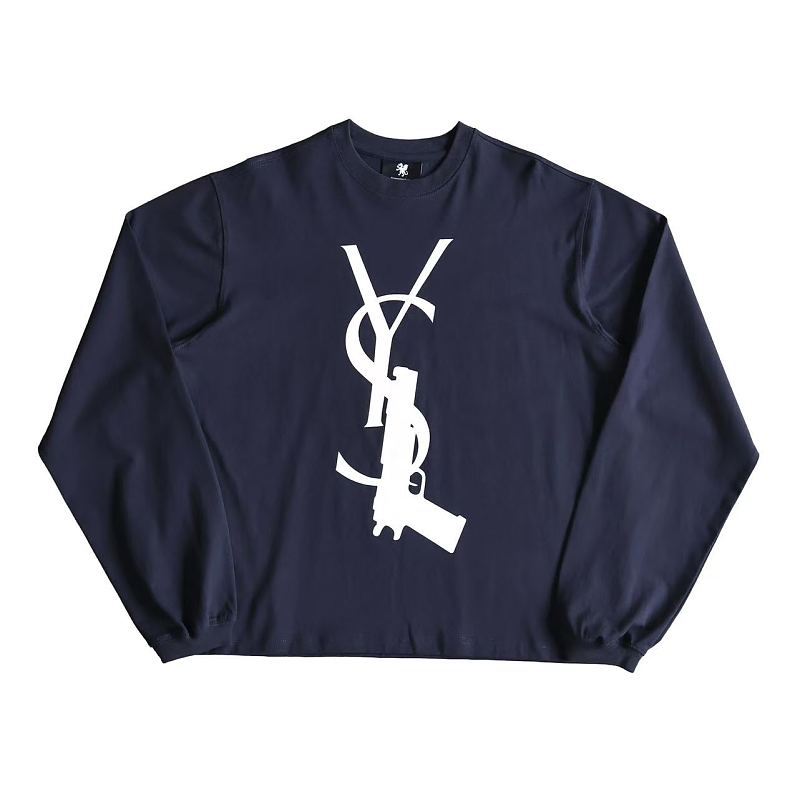 Trigger Monogram Long Sleeve (Navy)