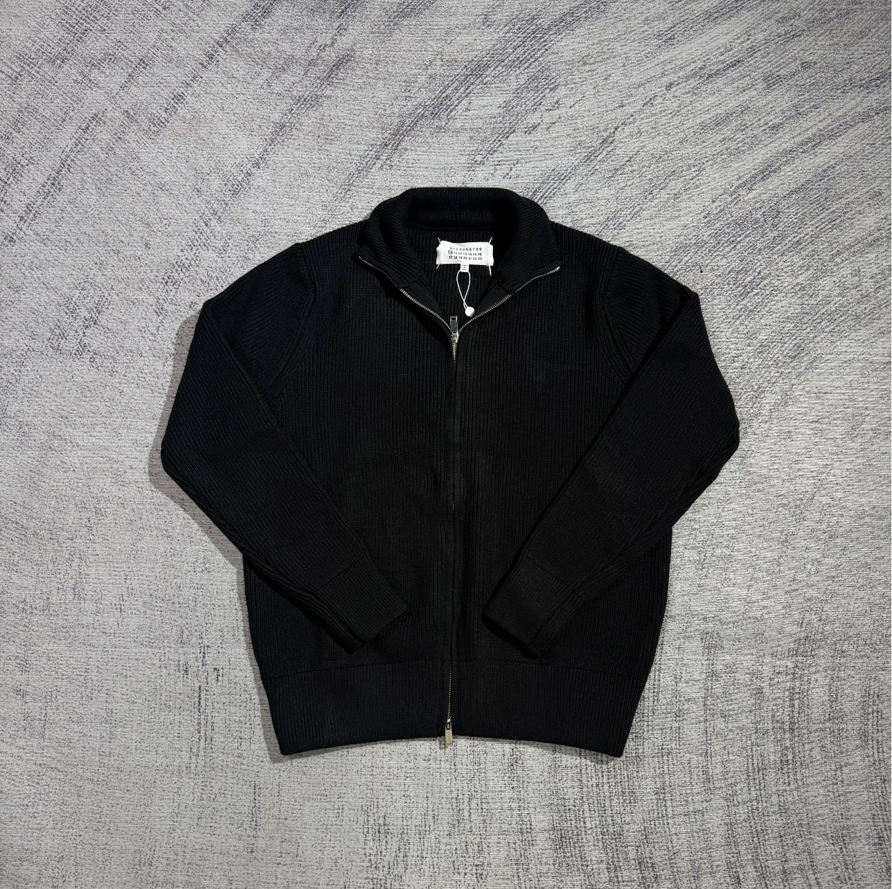 Maison Margiela Martin Margiela Black Wool Trucker Zip Sweater - Image 16