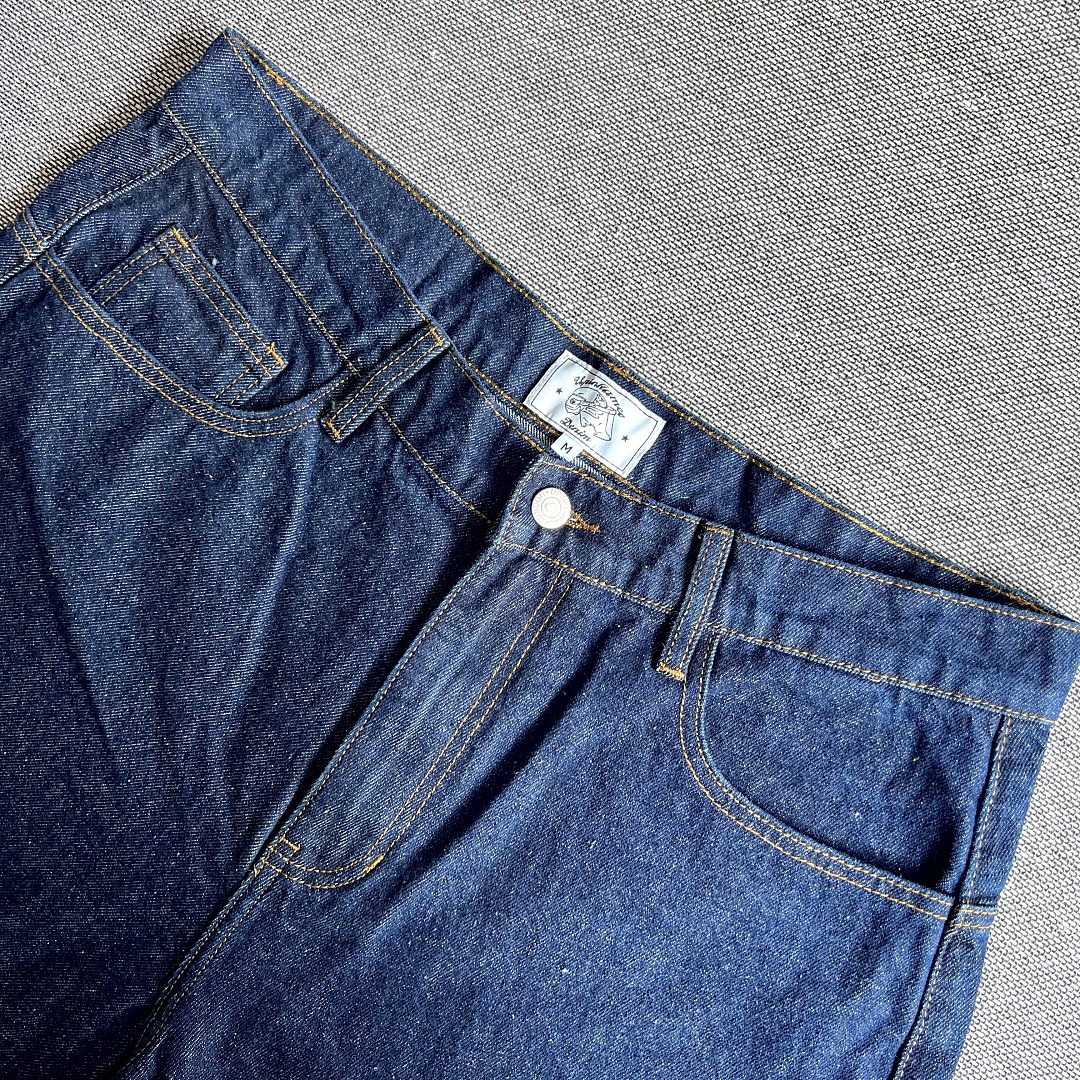 Up In Flames short Logo Jorts - Indigo - Image 6