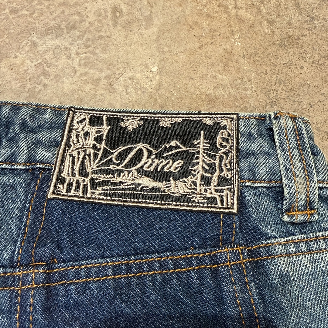 DIME BAGGY DENIM JEANS (KNOWTOMATIC BLUE) - Image 6