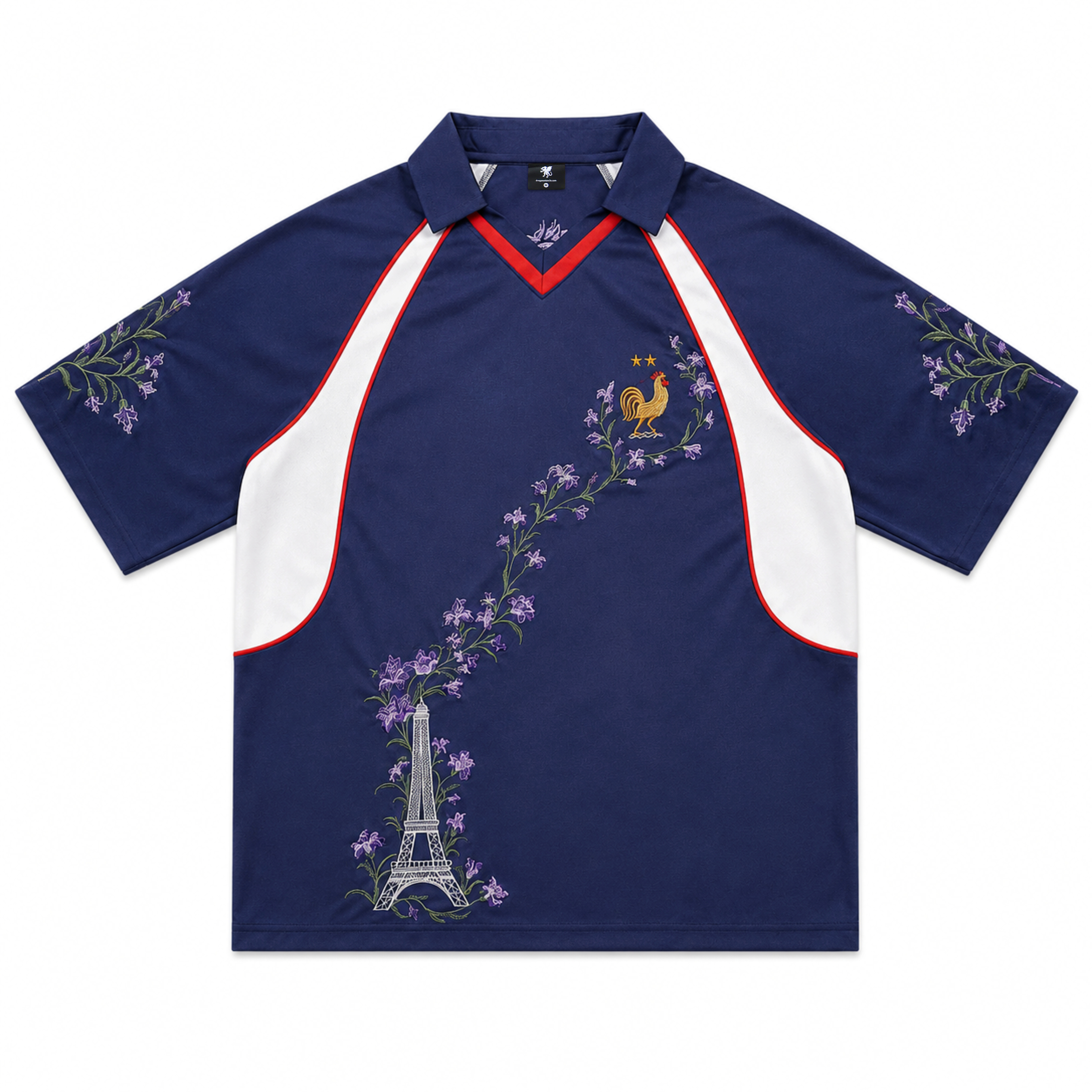 Unbranded "Night Garden" Heavy Embroidery Satin Jersey - Image 15