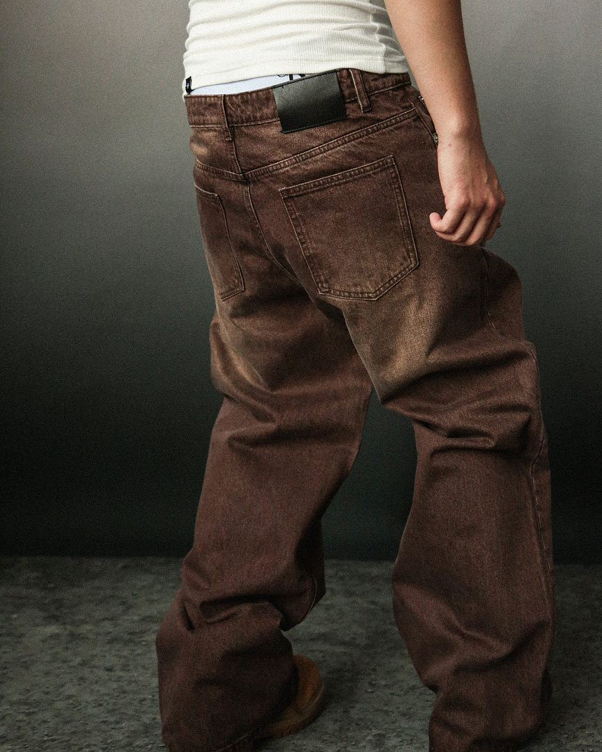Mobius Cacao Baggy Jeans - Image 4