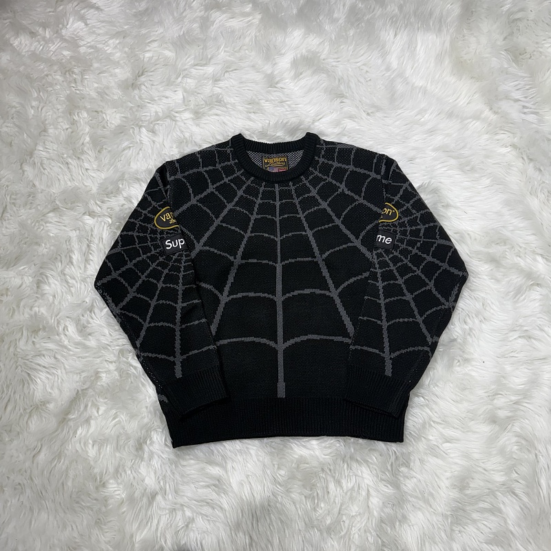 Supreme Spiderman Knit Sweater (Black)
