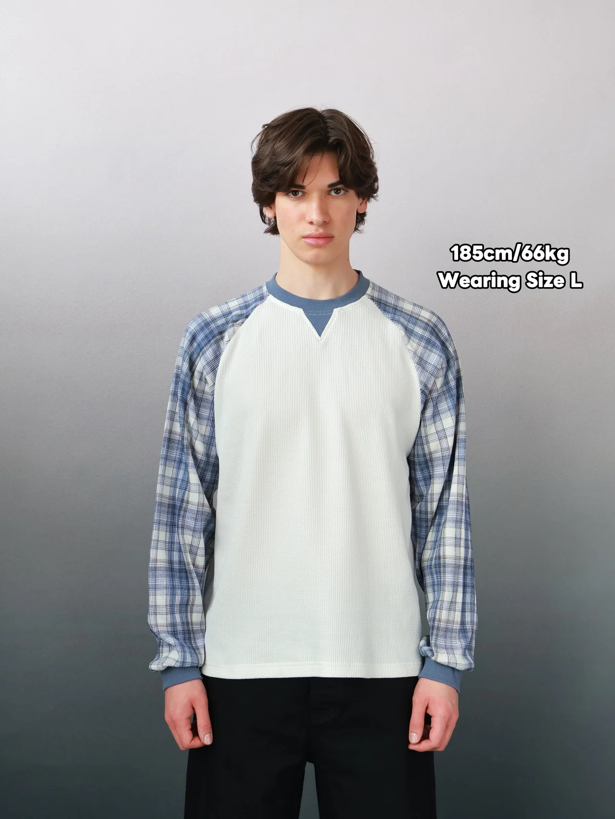 VRK WAFFLE LONG-SLEEVE (Light Blue) - Image 9