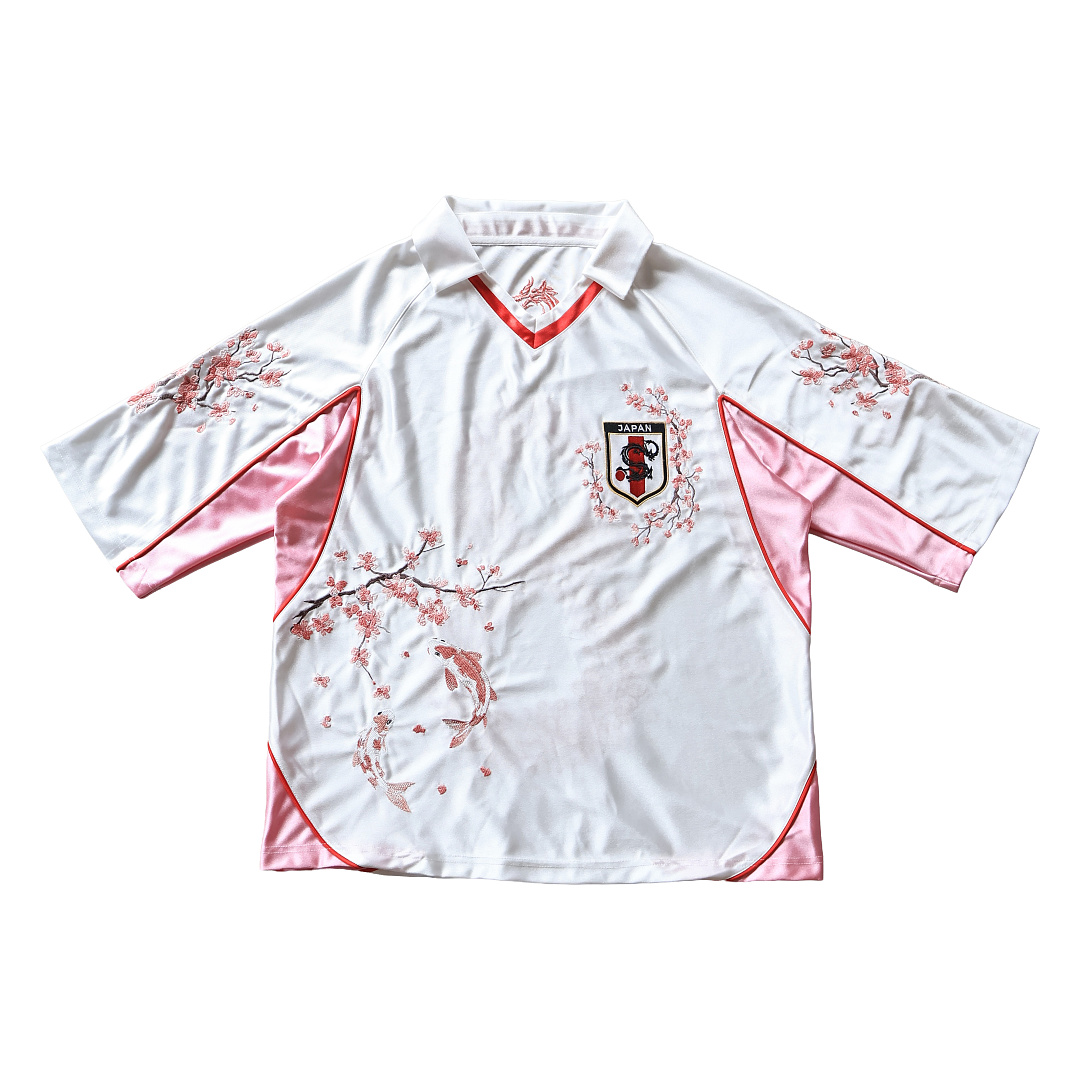 Unbranded "Hanami" Heavy Embroidery Satin Jersey - Image 4