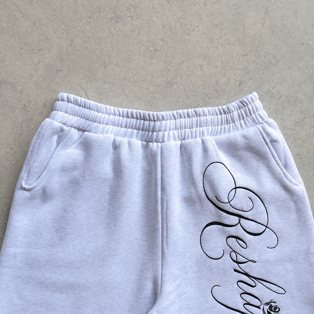 Thorn Rose Baggy Shorts (Grey) - Image 4