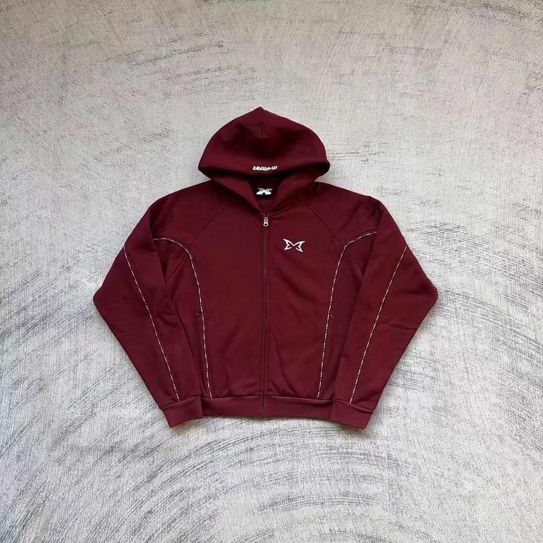 Mertra Piping Tracksuit (Red) - Image 10