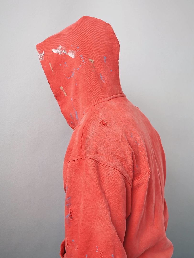 SOLVA "Atelier Destroy" Hand-Drawing Washed Zip Hoodie - Image 11
