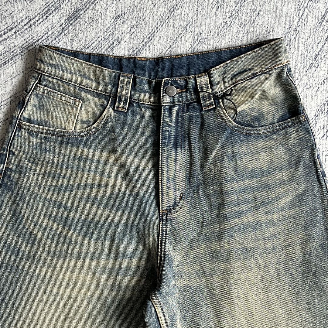 Carhartt Distressed Vintage Washed Blue Jeans - Image 6