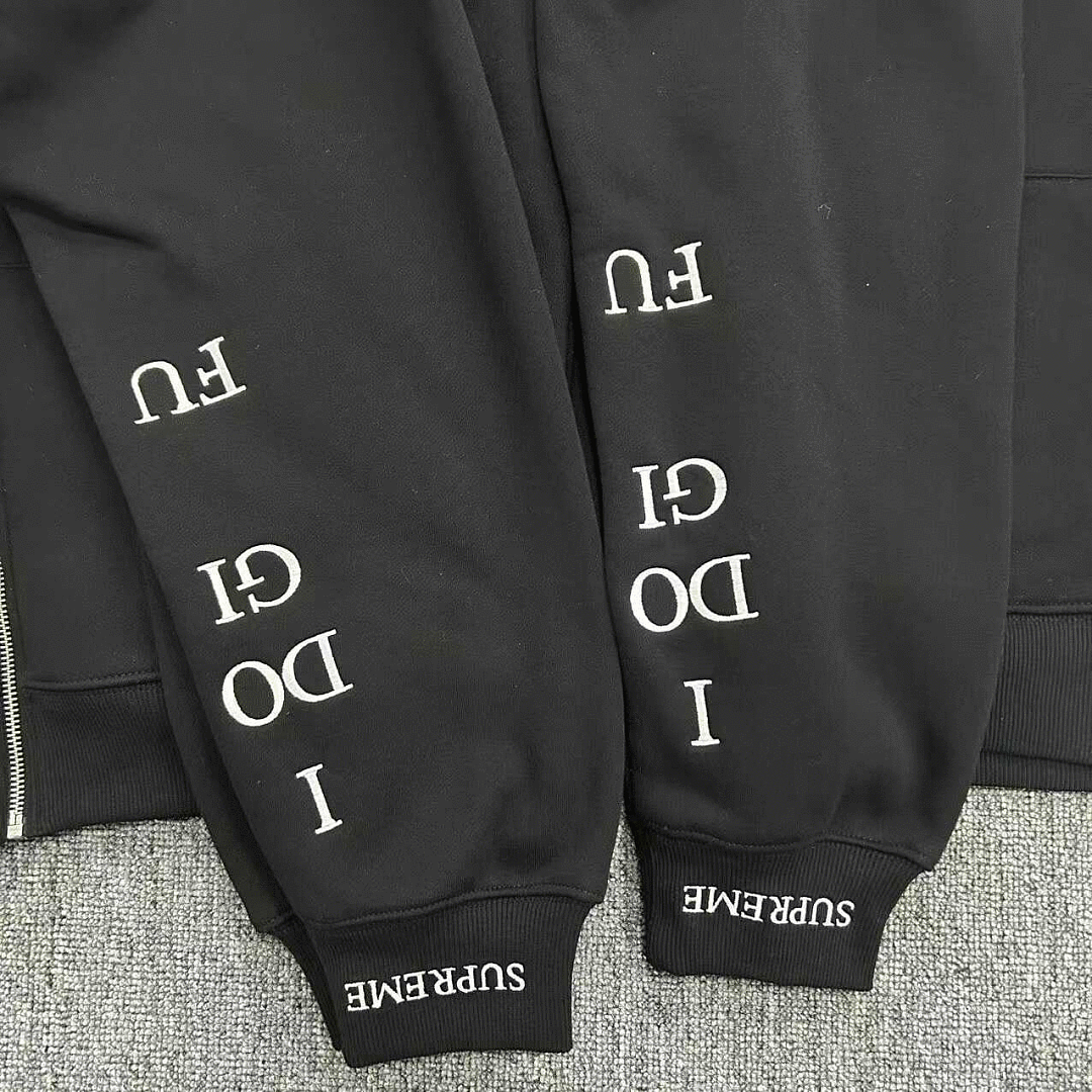 Supreme FW25 IDGAF Zip Up Hooded Sweatshirt - Image 7