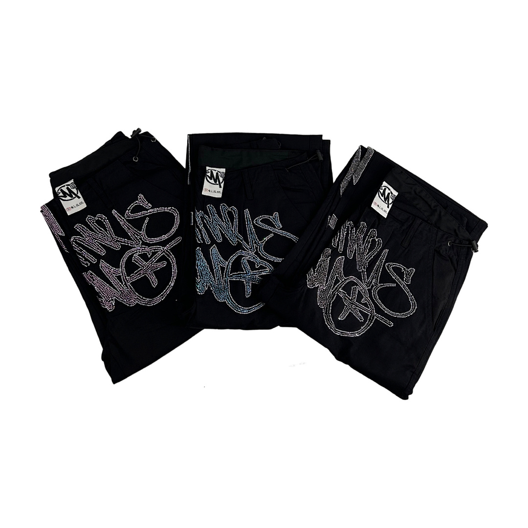 Minustwo Diamond-Studded Cargo Pants - Image 3