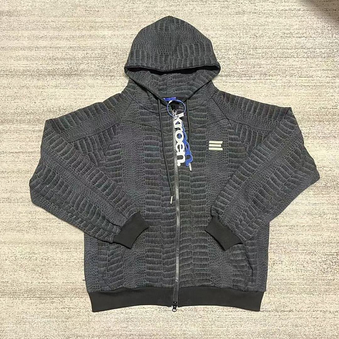 Kroen Croclock Hoodie (Black) - Image 36