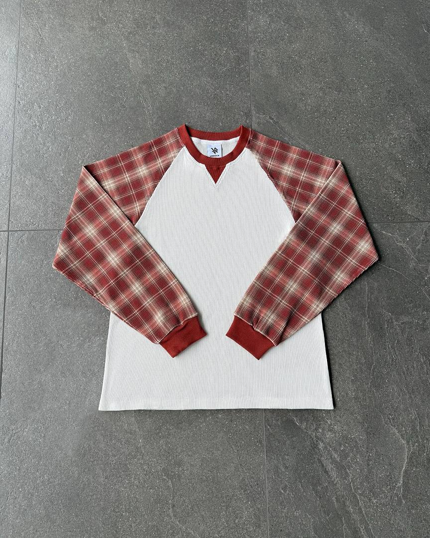 VRROCK VRK WAFFLE LONG SLEEVES (Wine) - Image 3