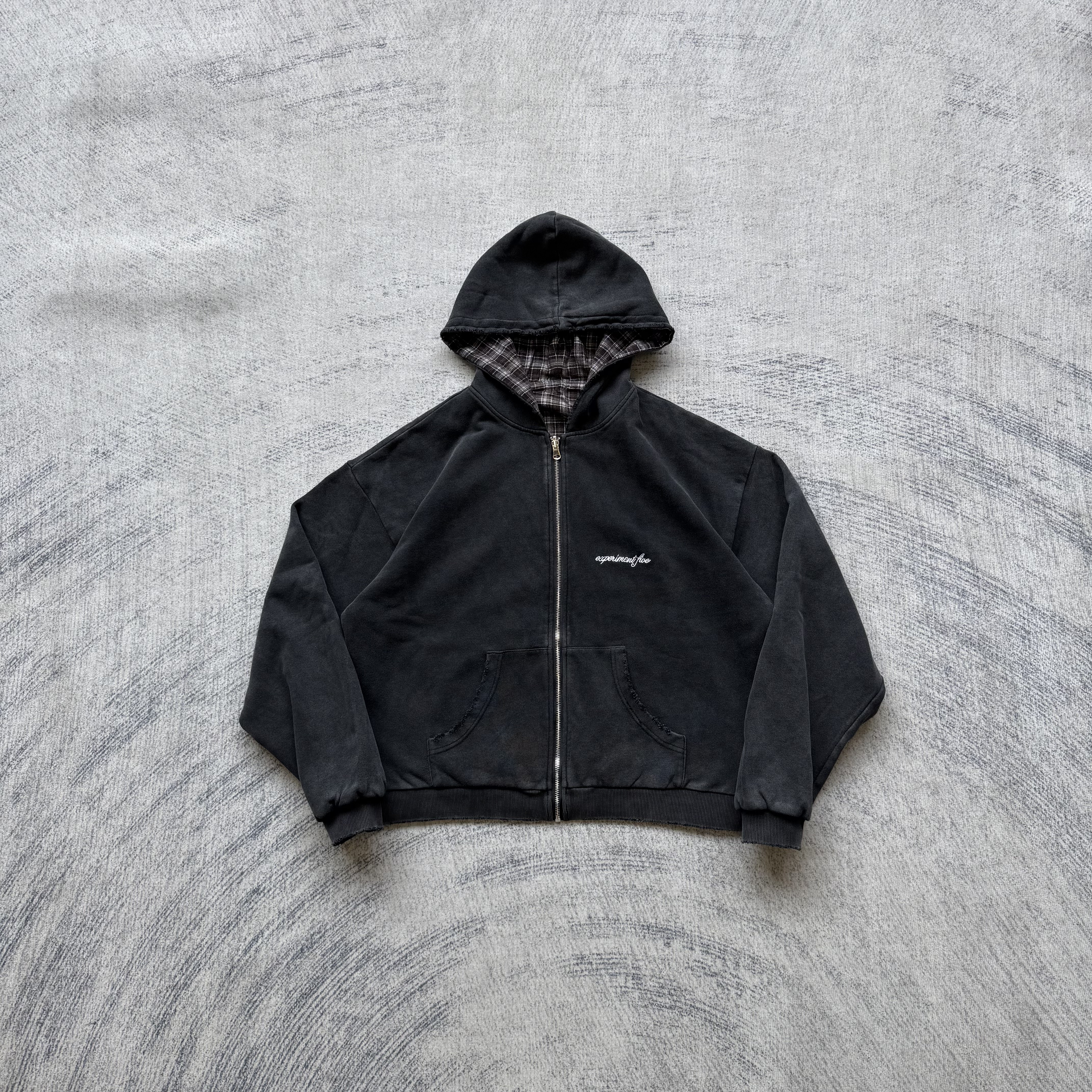 Experiment 5 Reversible Plaid Zip Hoodie - Image 14