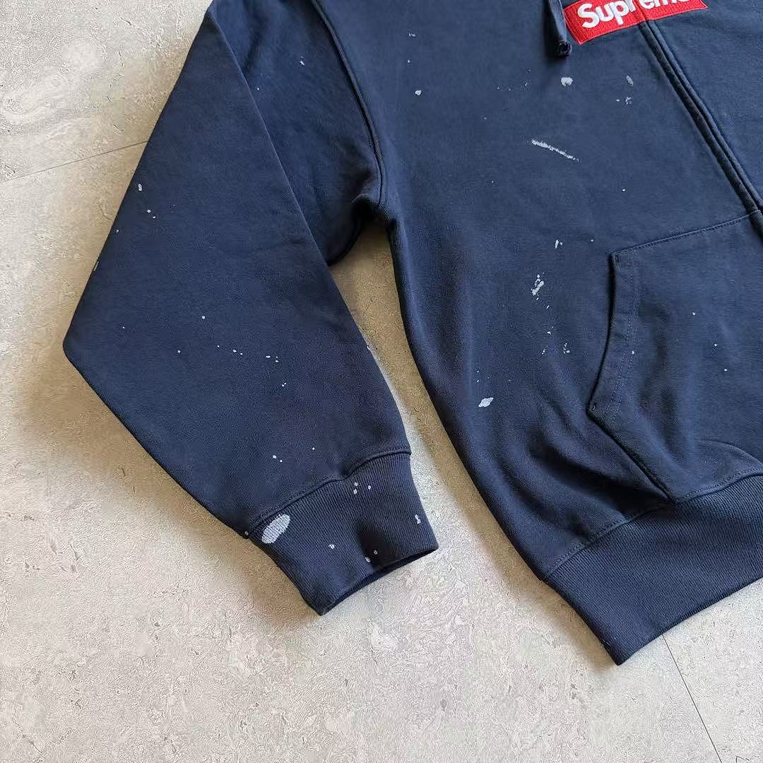 Supreme MM6 ZIP UP HOODIE BEST Baby Blue ! - Image 24