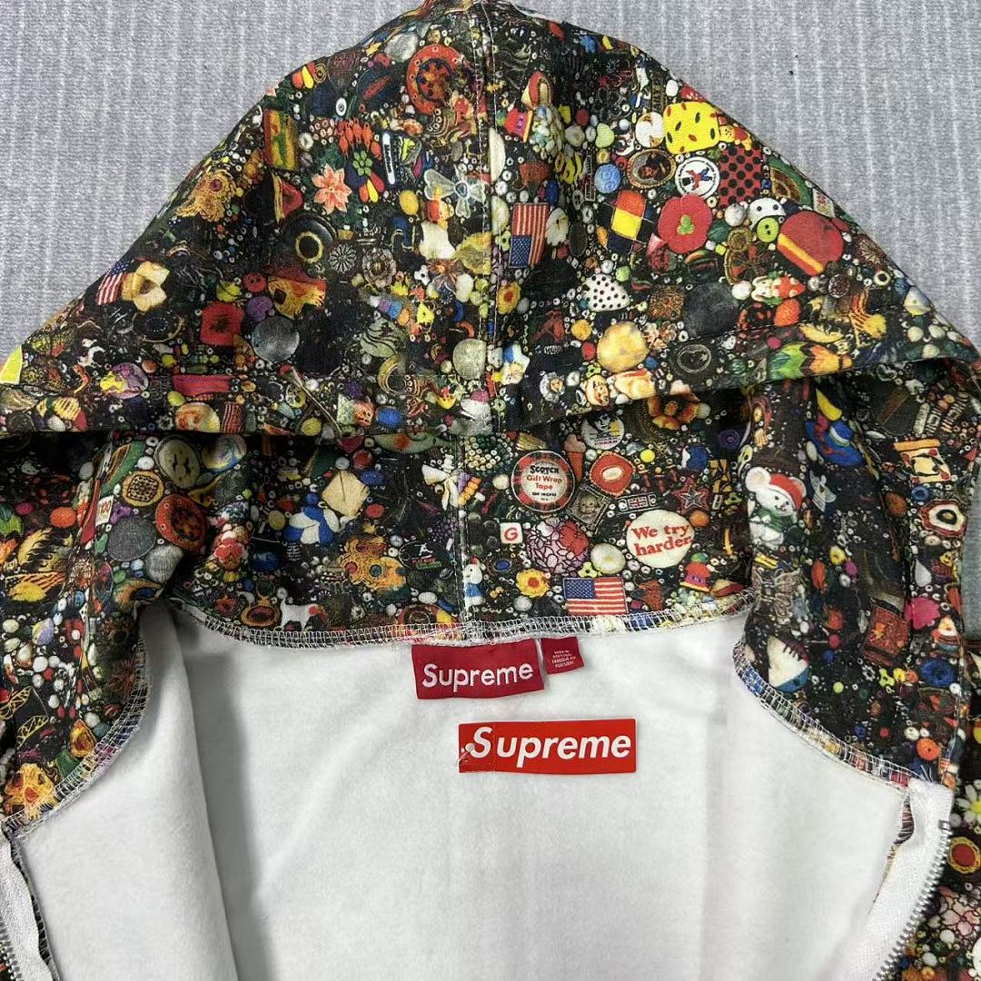Supreme /Mike Kelley Zip Up Hooded Sweatshirt - Image 5