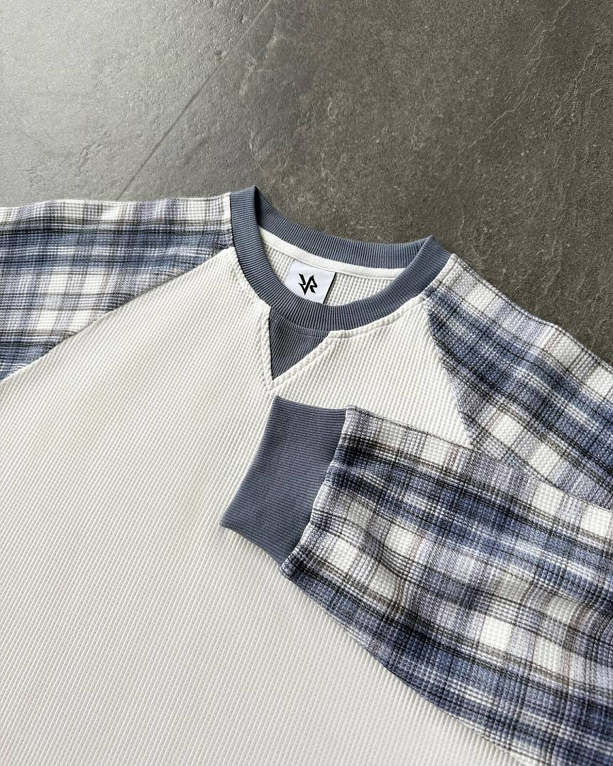 VRK WAFFLE LONG-SLEEVE (Light Blue) - Image 6