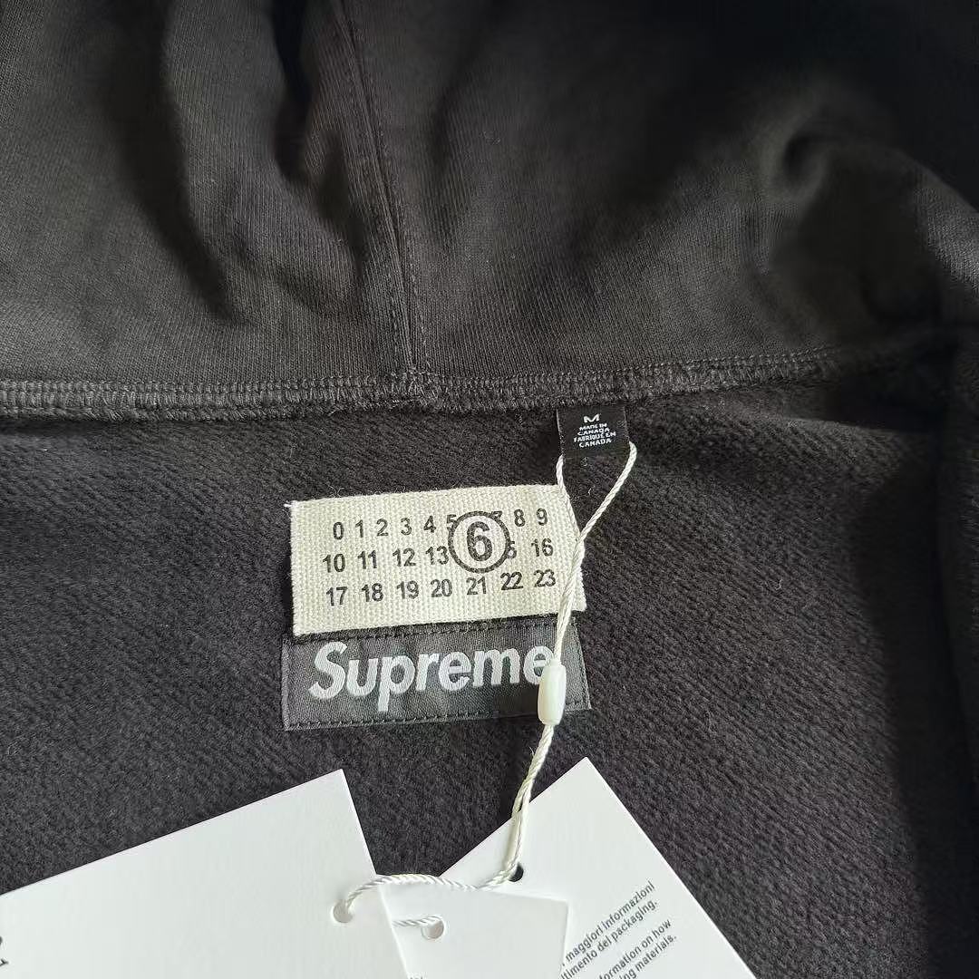 Supreme MM6 ZIP UP HOODIE BEST Black ! - Image 17