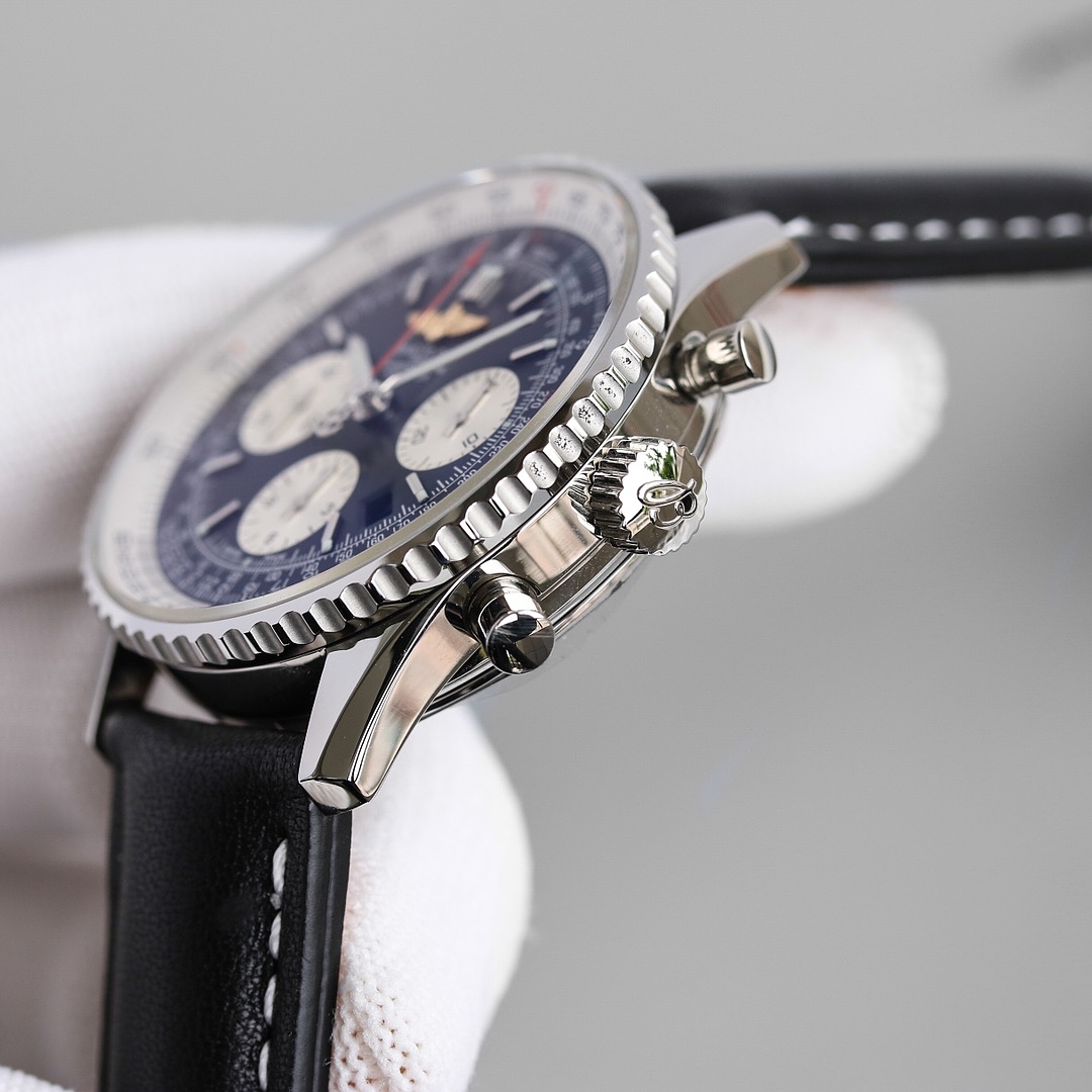 Other Breitling Navitimer Chronograph AB0138211B1A1 Black Dial Leather Band - Image 7