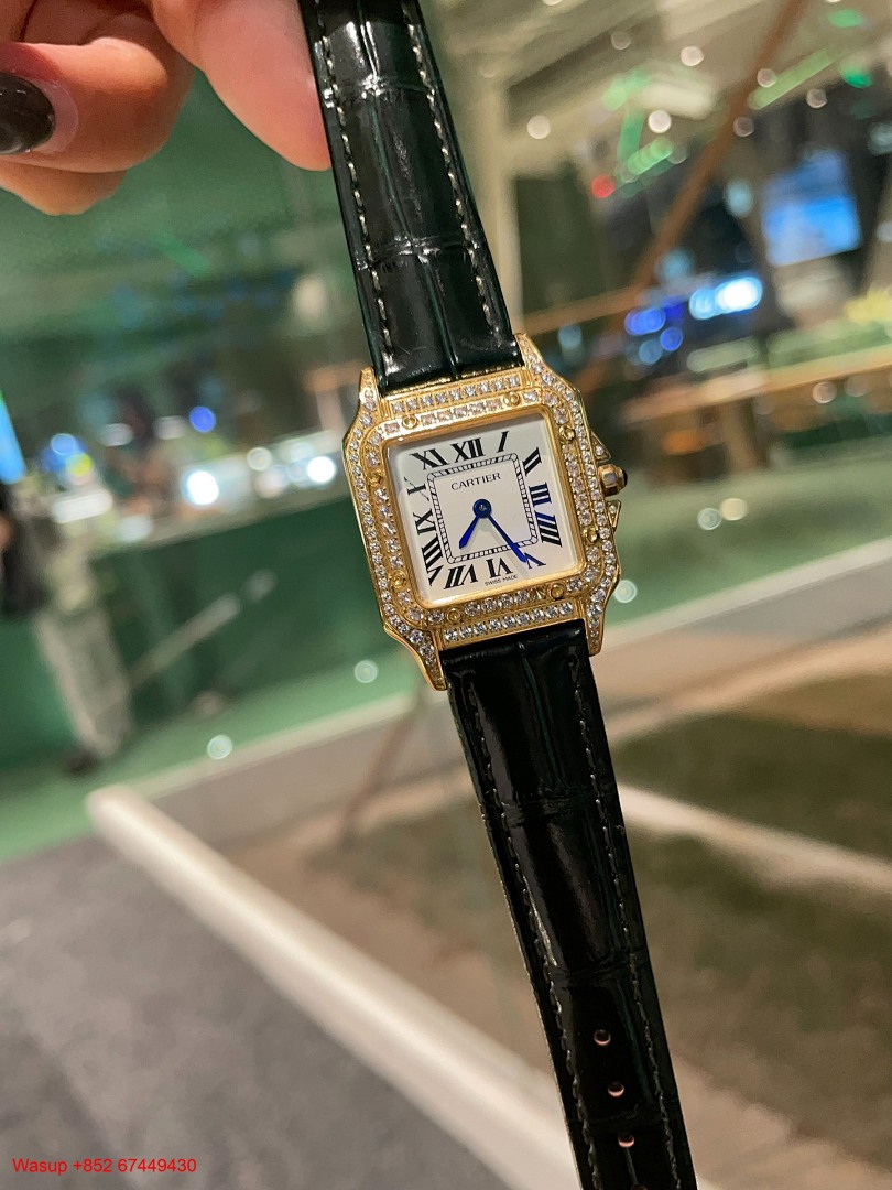 Other Panthere De Cartier WGPN0009 Yellow Gold Red Band With Diamond - Image 2