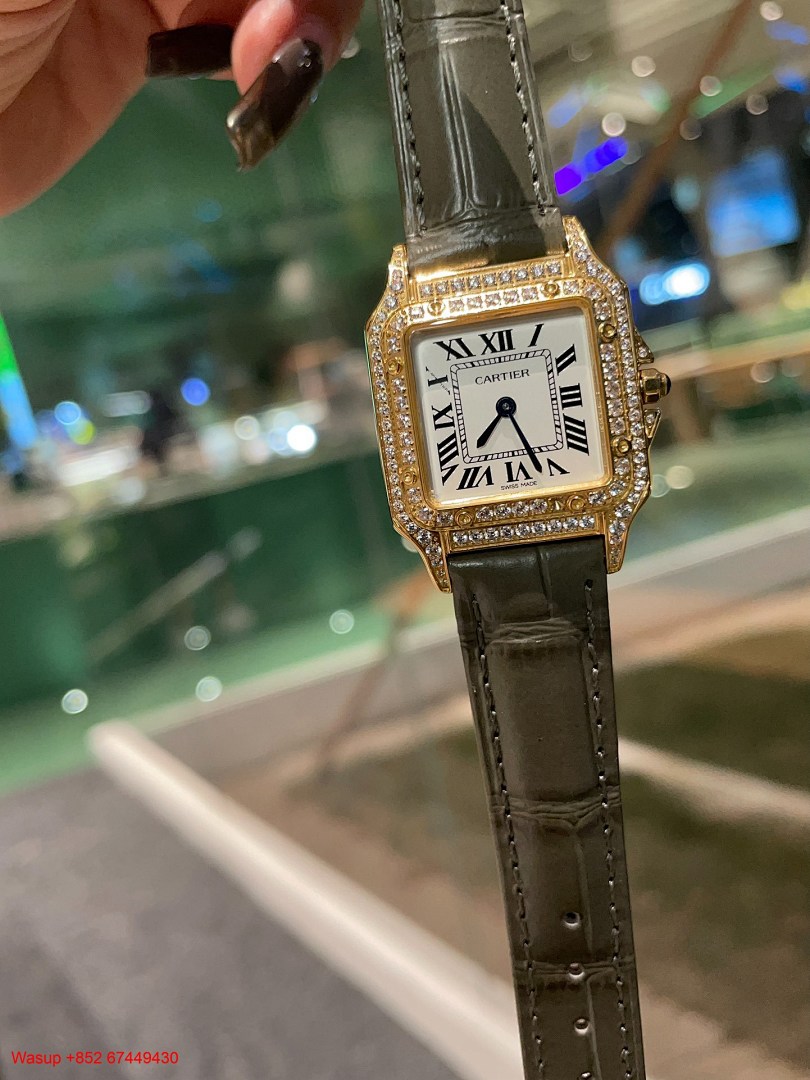 Other Panthere De Cartier WGPN0009 Yellow Gold Blue Band With Diamond - Image 6
