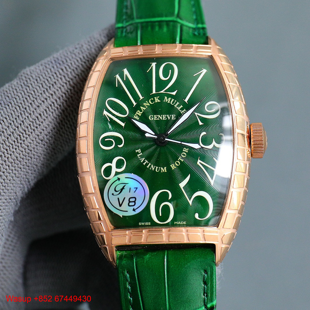 Other Franck Muller Rose Gold Case Green Dial