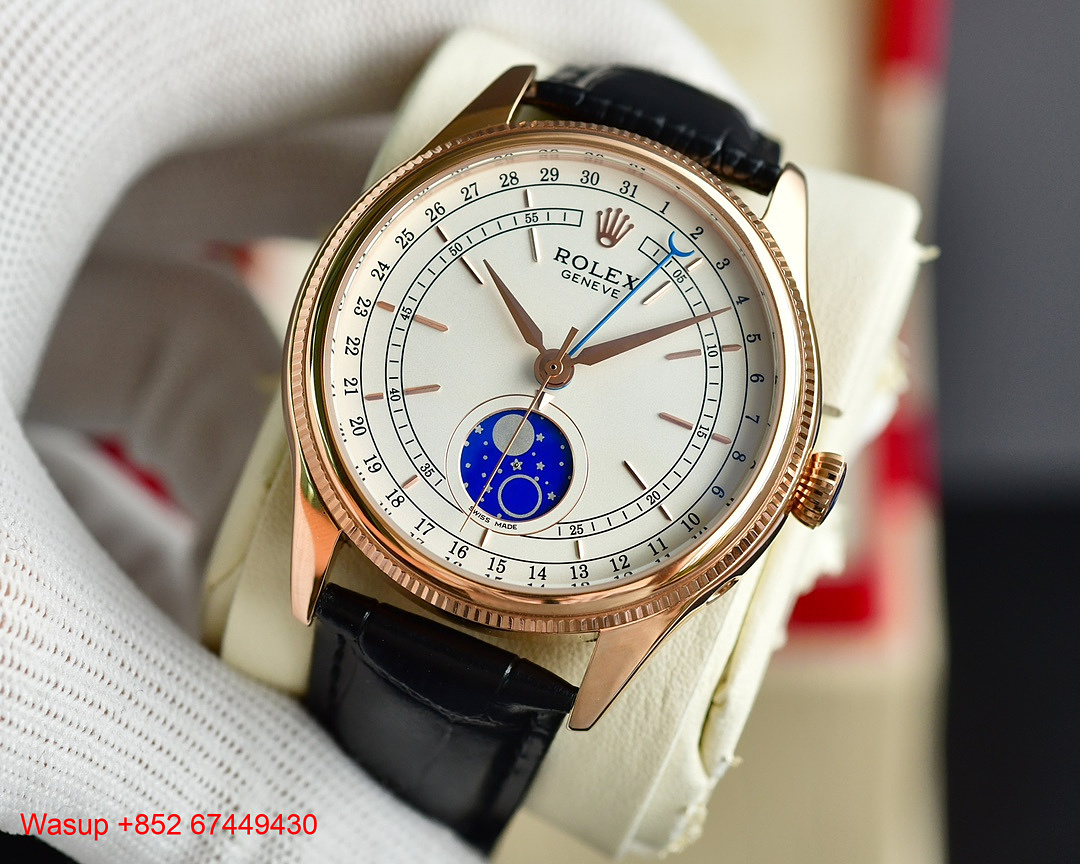 Other Rolex Cellini 50509 White Dial Black Band - Image 6