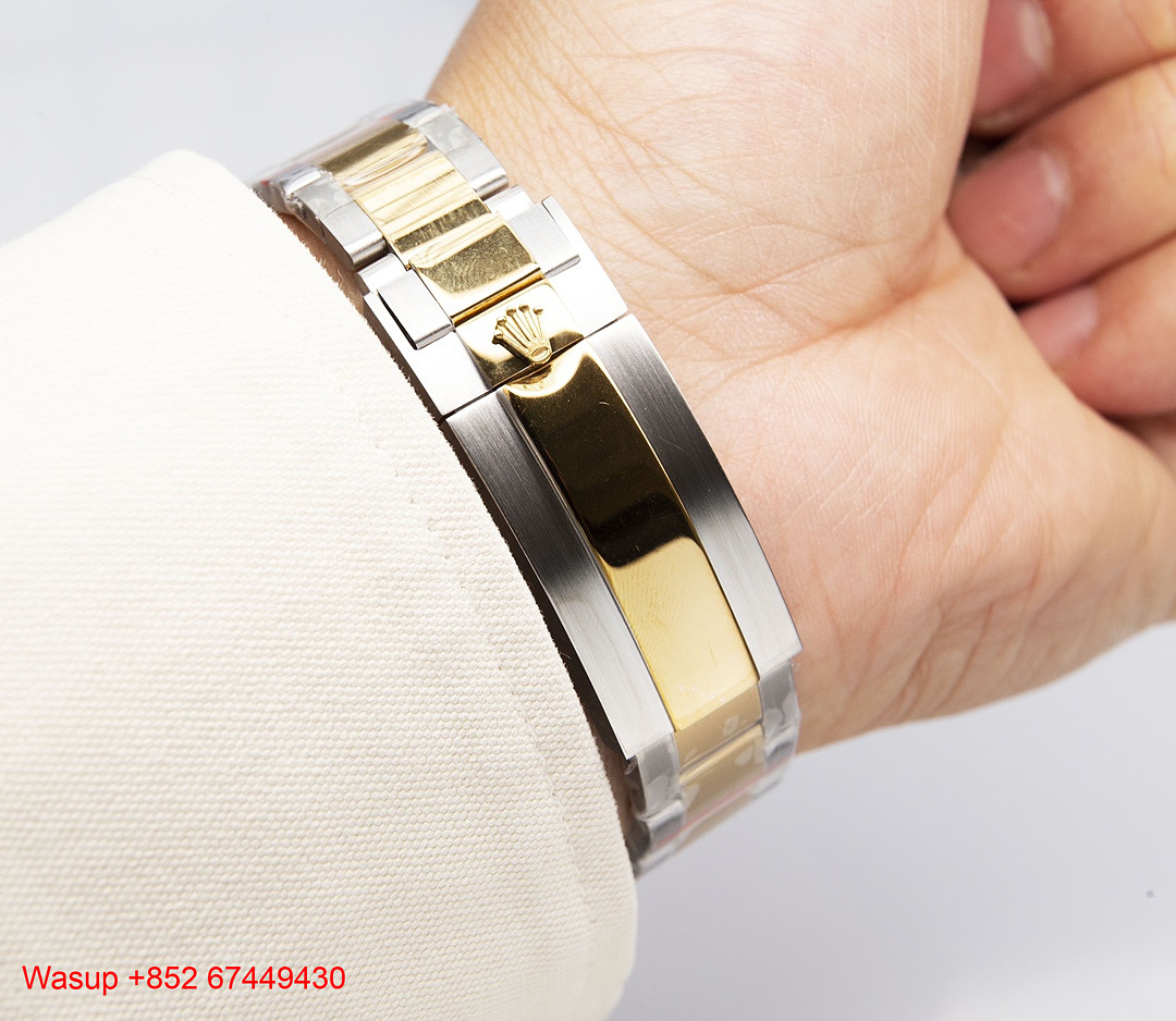 Chanel Rolex Yacht Master Full Gold Black Dial - Image 3