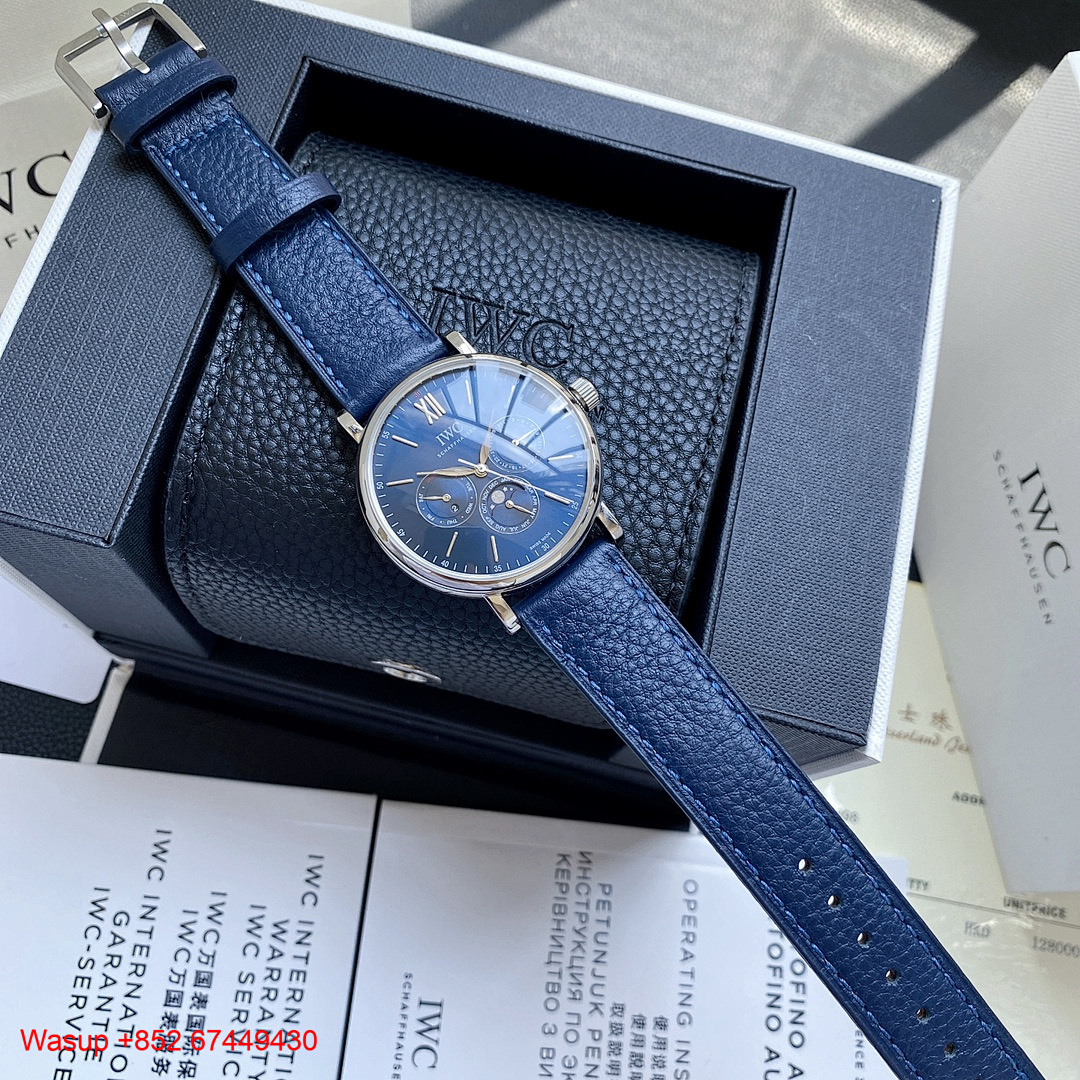 Other IWC Schaffhausen Portofino Perpetual Calendar Blue Dial - Image 5